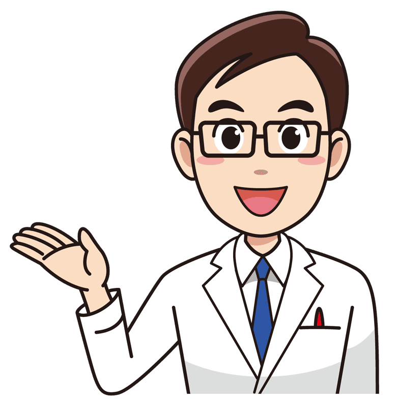 白衣の男性 無料イラスト素材 イラスト素材図鑑
