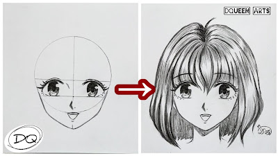 Cara Cara Melukis Anime Perempuan / Cara Menggambar Gadis Anime Cantik Anidraw