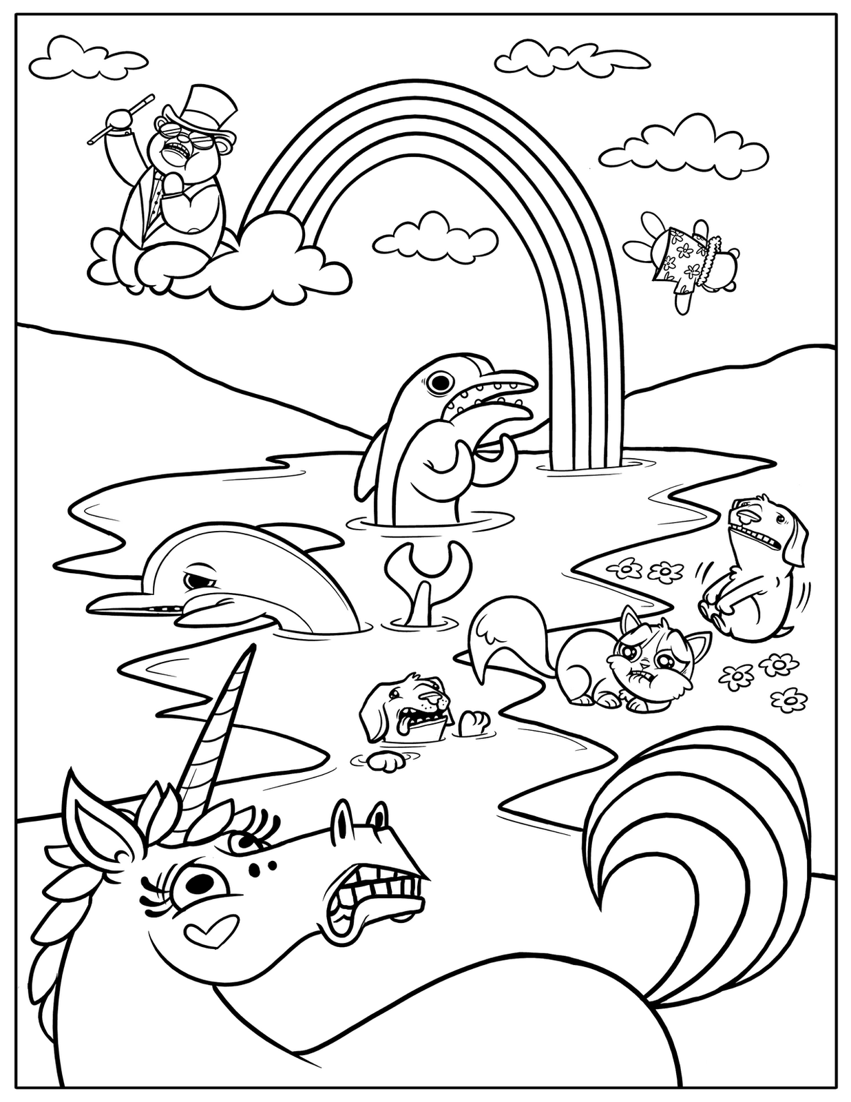 Download Rainbow magic coloring pages to download and print for free