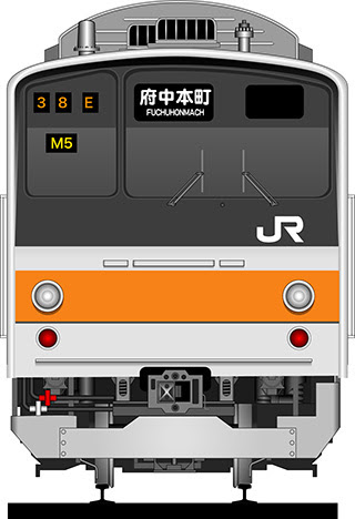 電車正面イラスト