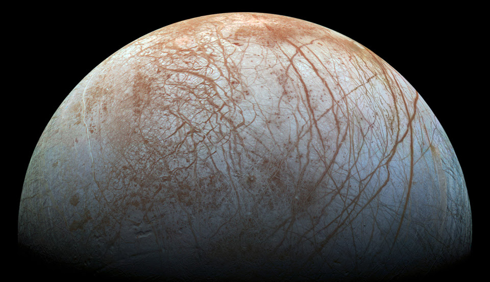 NASA's 'remastered' Europa image