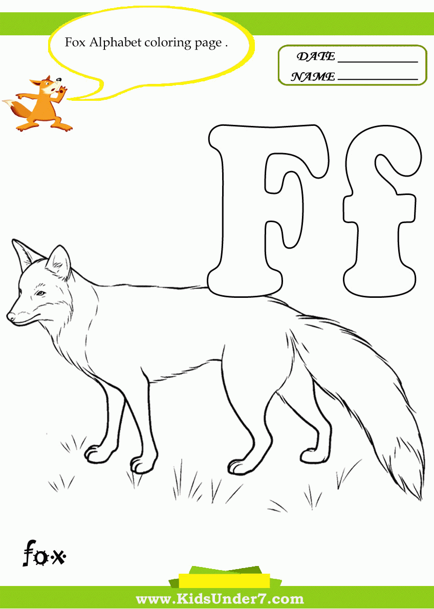 F Is For Fox Coloring Page Coloring Home F Is For Fox Coloring Page Coloring Home