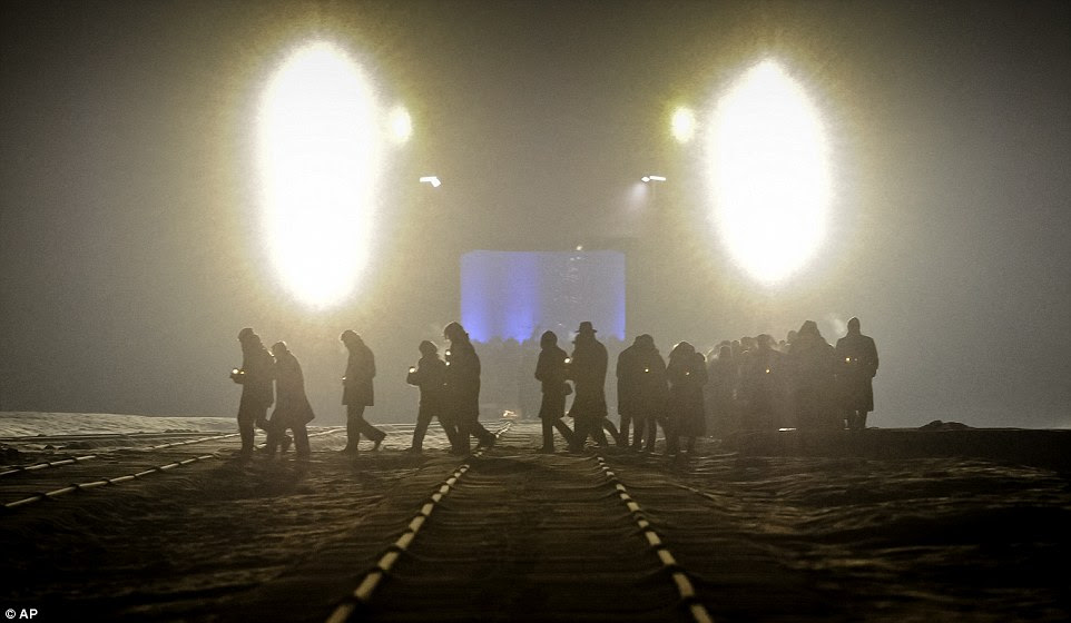 The ceremony last night was expected to be the last major anniversary of the death camp's liberation for many of the survivors