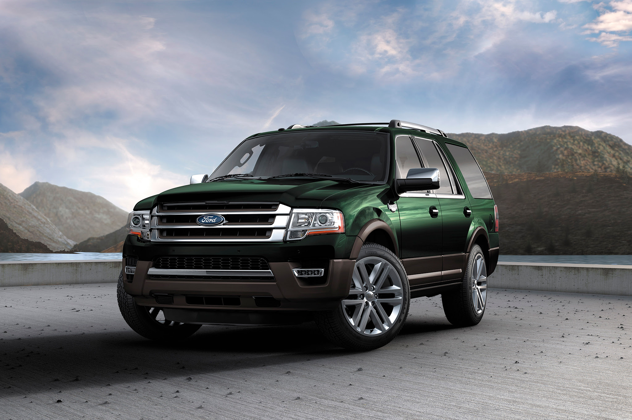 2016 Ford Expedition King Ranch front three quarter