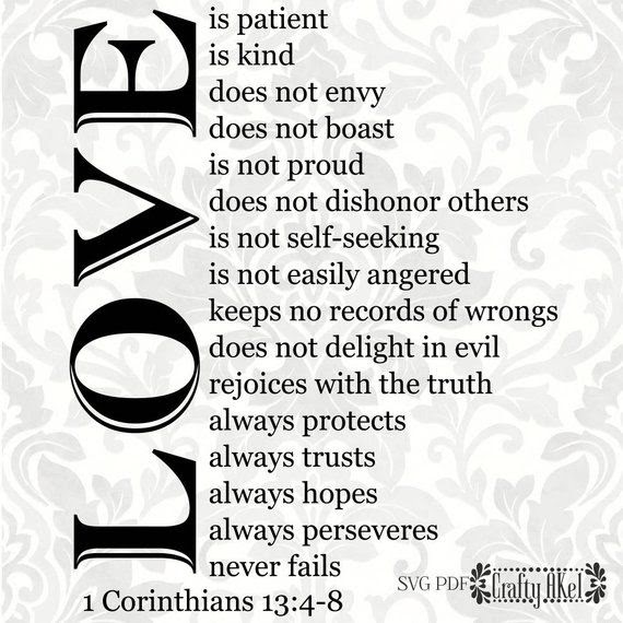Download Free 92 Love Is Patient Svg Free SVG PNG EPS DXF File for Cricut, Silhouette and Other Machine