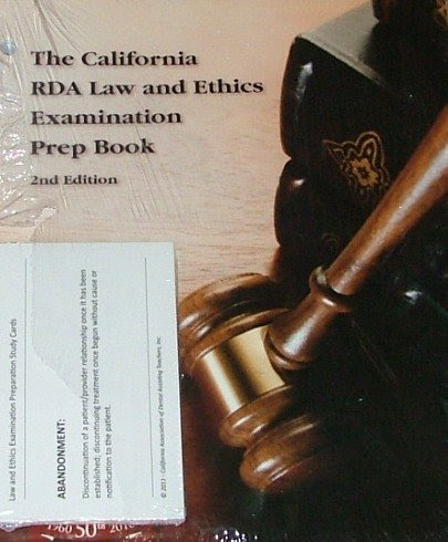 The California RDA Law and Ethics Examination Prep Book (WITH CARDS) 2nd Edition, by CADAT