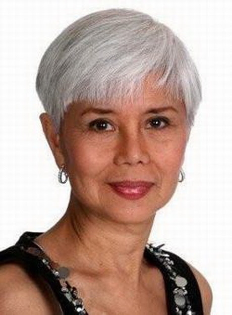 Short hair styles for gray hair