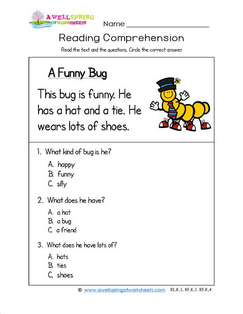  grade level worksheets a wellspring of worksheets reading