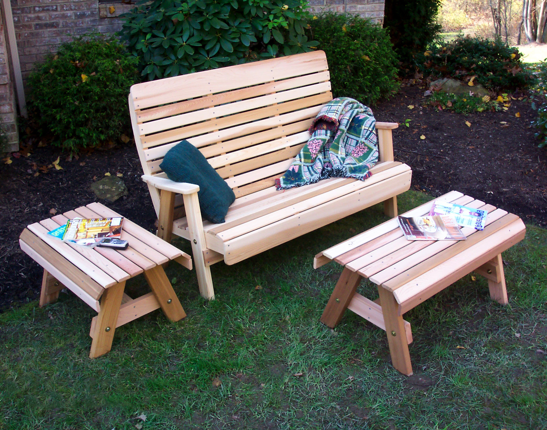 Cedar Porch Bench Plans PDF Woodworking