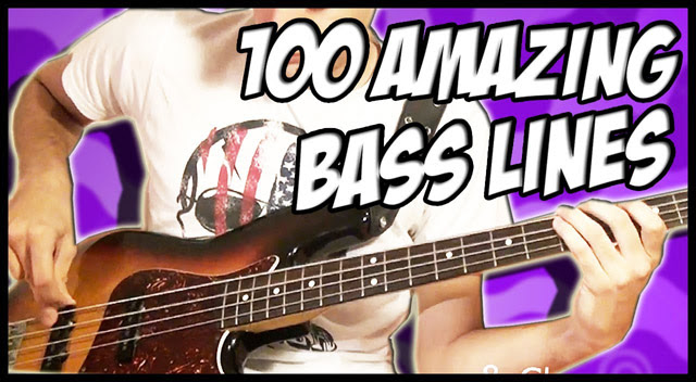 人気のベースライン100曲をメドレーで演じたパフォーマンス映像がyoutubeで話題に Amass