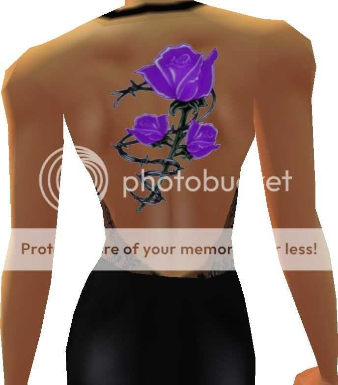 purple+rose+back+tattoo.