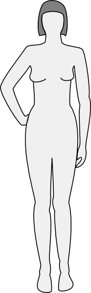 Outline Female Form Clip Art at Clker.com - vector clip art online ...