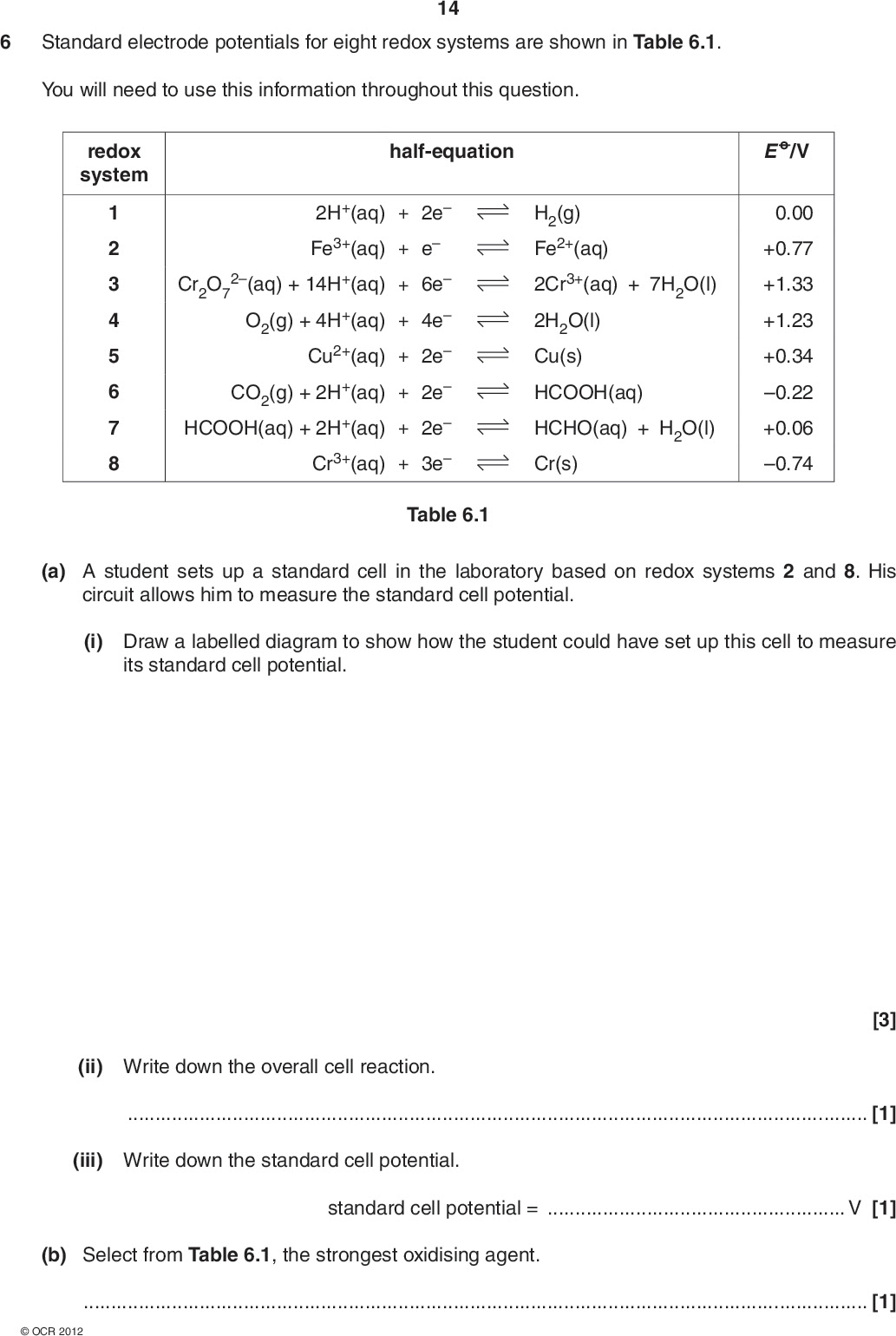 Ocr A Jun 2012 Paper 5 Q6 With Explained Solutions