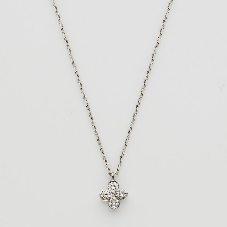 Vaヴァンドーム青山 Va Vendome 0 11ct Aoyama プラチナ ネックレス プラチナ Pt900 ダイヤモンド 0 11ct サンファンブラン ネックレス G Crescent Island
