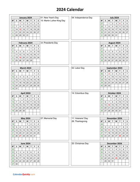  holidays calendar 2024 vertical calendar quickly