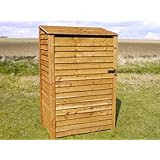 SINGLE 6FT MIDI WOODEN TOOL STORAGE UNIT AND LOG STORE WITH DOOR 