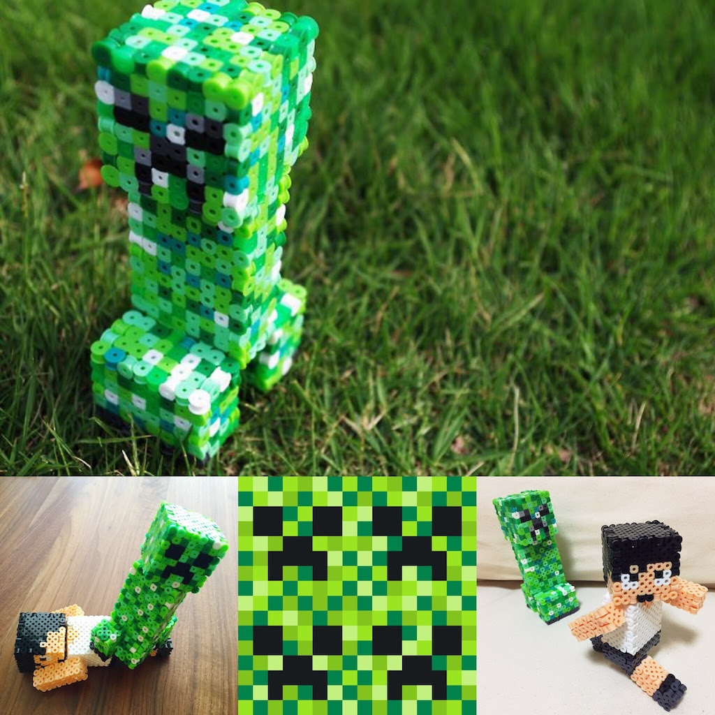 アイロンビーズでマイクラのクリーパーをつくるときにつかう色リスト ぬんゲームズ マイクラを作ってあそぼう