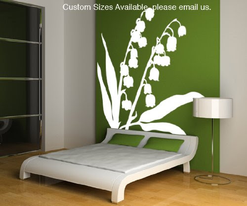 Vinyl Wall Decal Sticker Lily of the Valley Flower AC145B