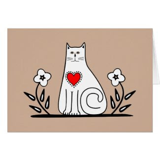 Country Cat Stationery Note Card