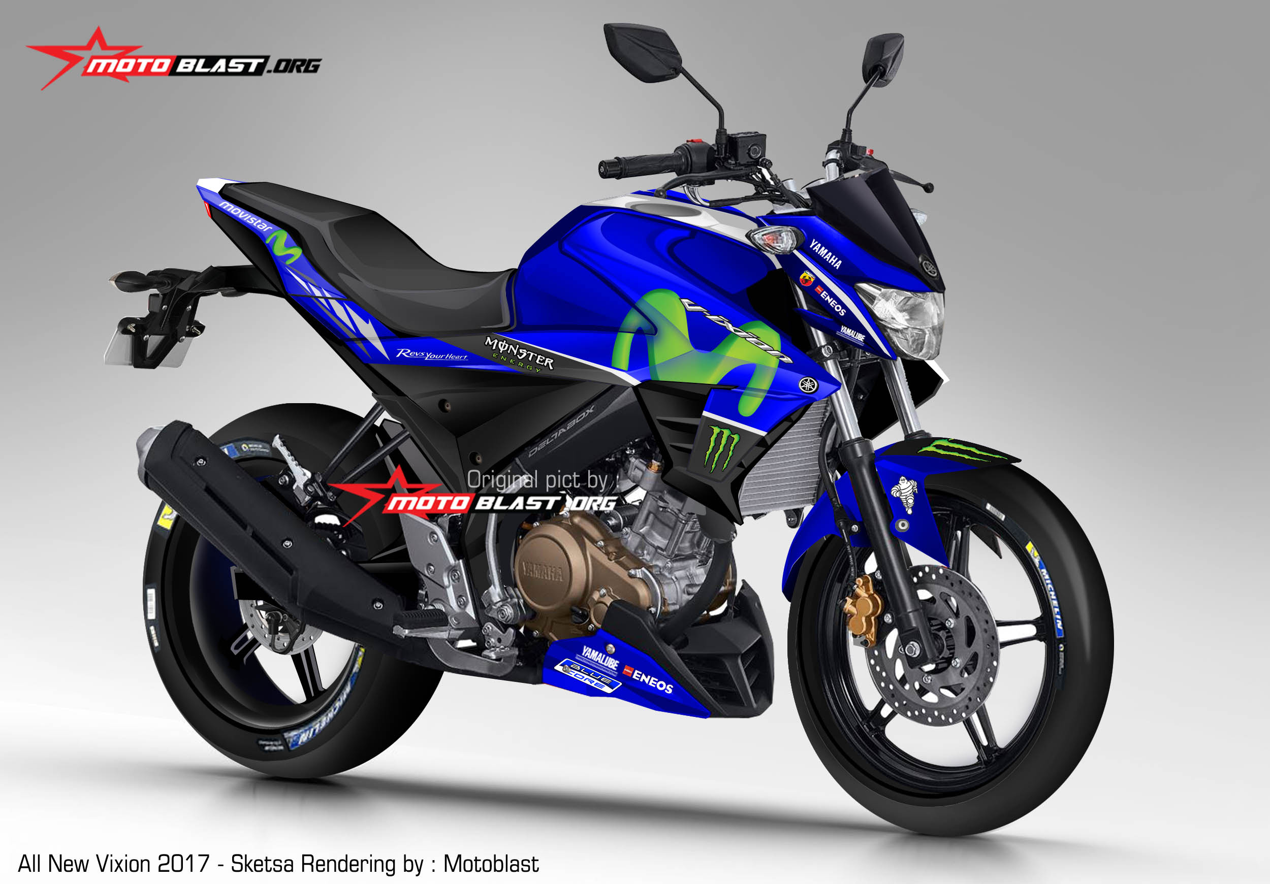 Versi Pertama Render Yamaha New Vixion Facelift 2017 Jika Livery Versi Pertama Render Yamaha New Vixion Facelift 2017 Jika Livery