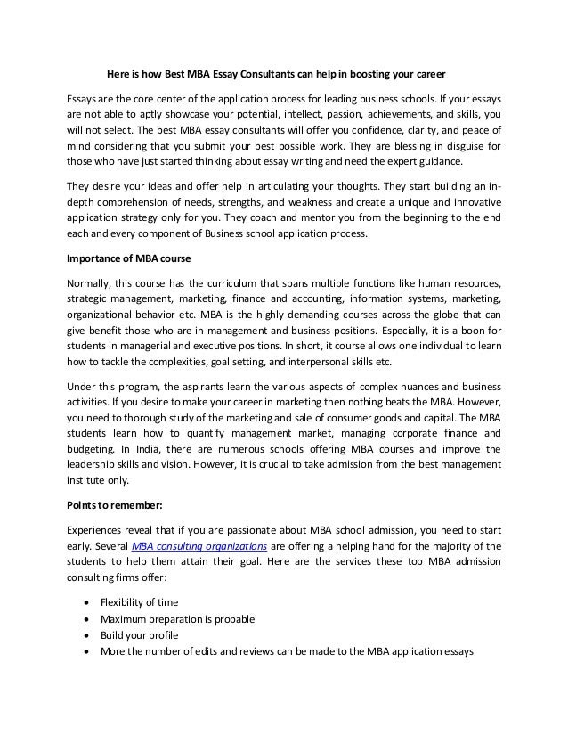 mba essay writing service