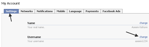 change url facebook