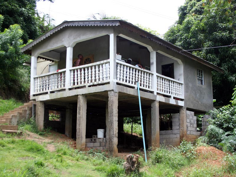 Building a house on pillars