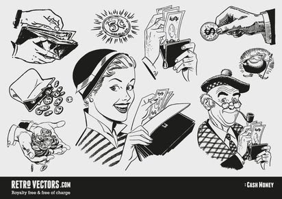 ヴィンテージなイラスト素材を専門にした配布サイト Retro Vectors K Conf