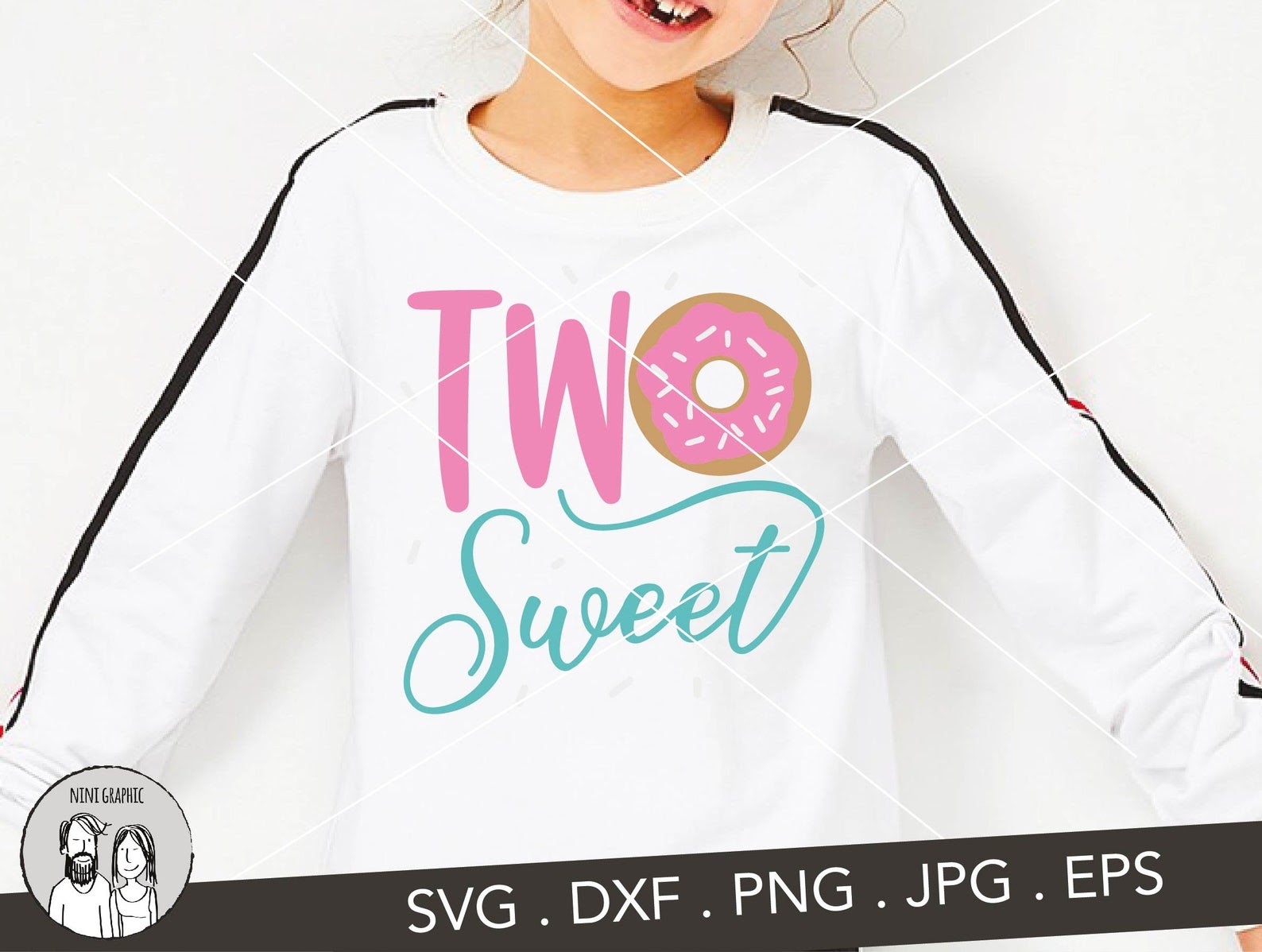Download 174 Two Sweet Donut Svg Free SVG PNG EPS DXF File for Cricut, Silhouette and Other Machine