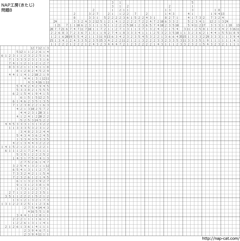 イラストロジック問題8 北斗の拳 Nap工房