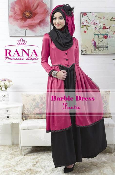 Barbie Dress Fanta Baju Muslim Gamis Modern