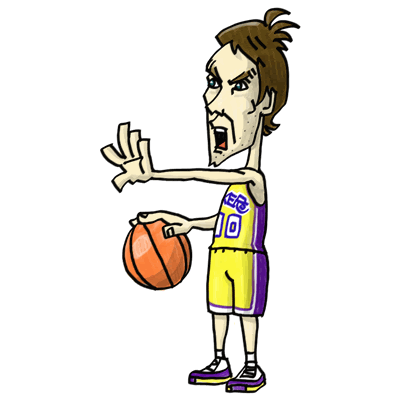 Nbaイラスト バスケイラスト アンストッパブル Nba Illustration Nba Caricature Unstoppable Steve Nash スティーブ ナッシュ