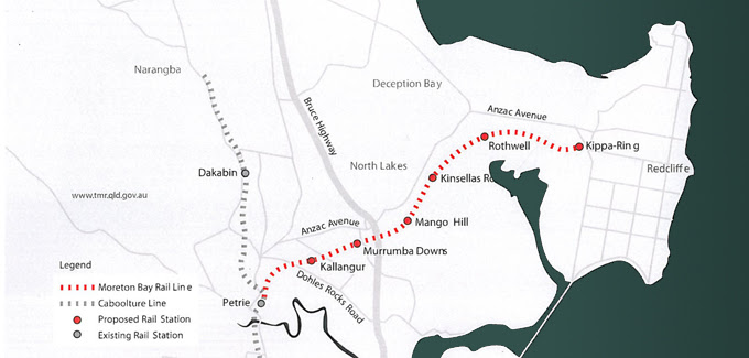Moreton Bay Rail Link Map The Moreton Bay Rail Link