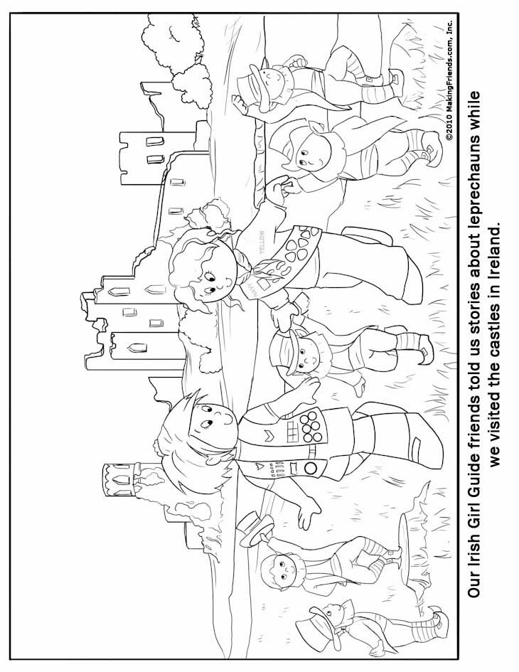 Download Irish Girl Guide Coloring Page