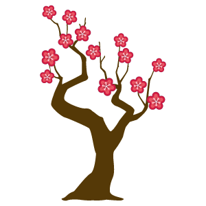 梅の木のイラスト10 花 植物イラスト Flode Illustration フロデイラスト