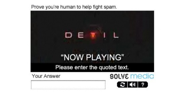 Digital Advertising Innovation 2010 - CAPTCHA Advertising - Solve Media Example