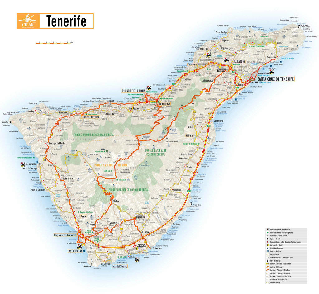 Tenerife Cartina Geografica