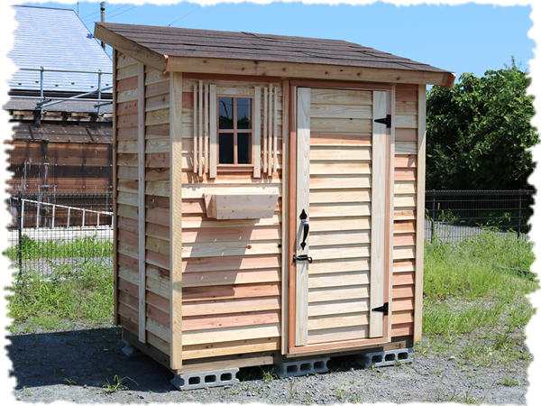 木製物置 庭小屋をdiy 日曜大工 で手作りしませんか さくらの木製物置