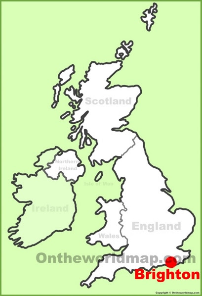 Brighton On The Map Of England Brighton Maps | UK | Maps of Brighton