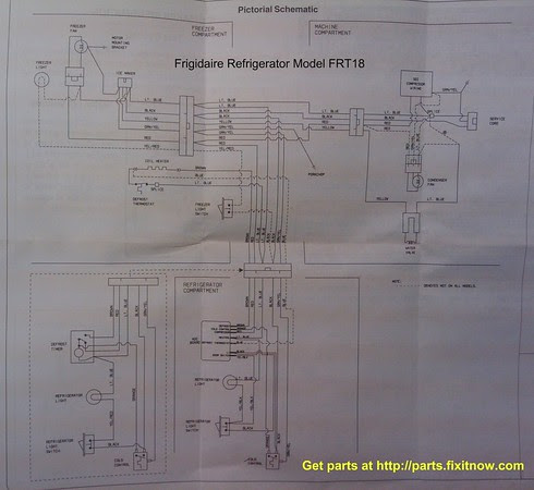 Frigidaire Refrigerator Model FRT18 Wiring Diagram and ...