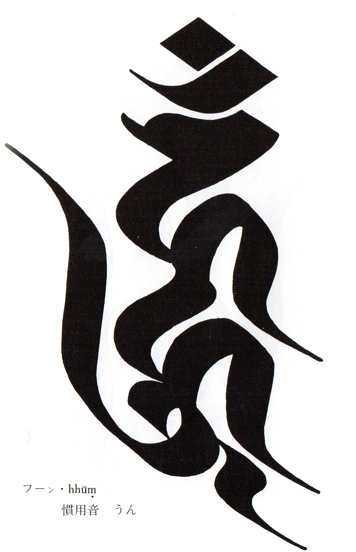 愛染明王真言梵字