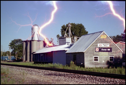 Like a bolt out of a clear blue sky!