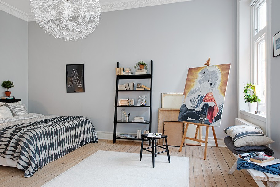 Picture#32 Swedish Apartment Boasts Exciting Mix of Old and New