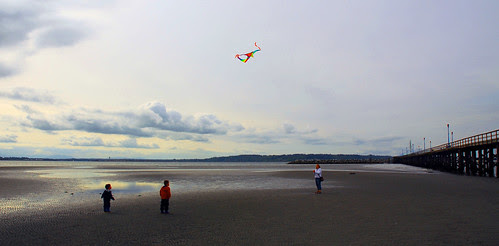 kite flying at white rock