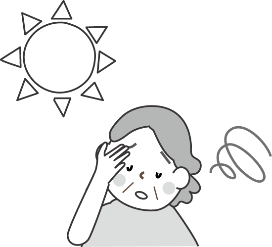 熱中症のイラスト無料素材