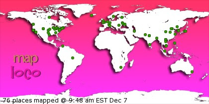 Locations of Site Visitors