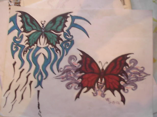 butterfly tattoos by ~midnight-shadow666 on deviantART