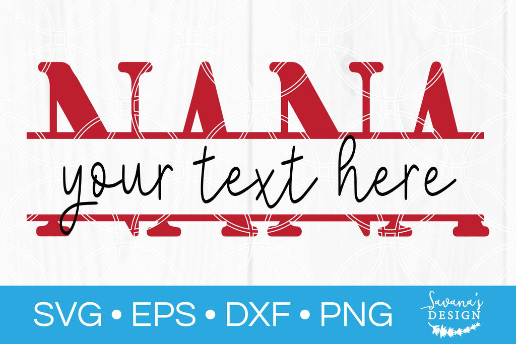 Download Nana Split Monogram Svg So Fontsy