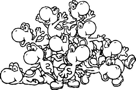 Keep your kids busy doing something fun and creative by printing out free coloring pages. 11 baby yoshi coloring pages for kids print color craft