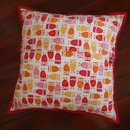 Personalised patchwork cushion